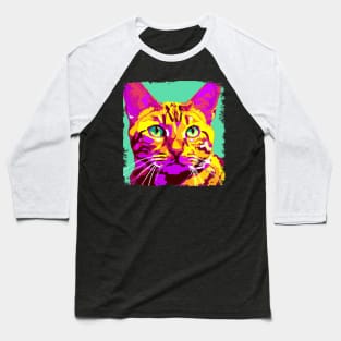 Toyger Pop Art - Cat Lover Gift Baseball T-Shirt